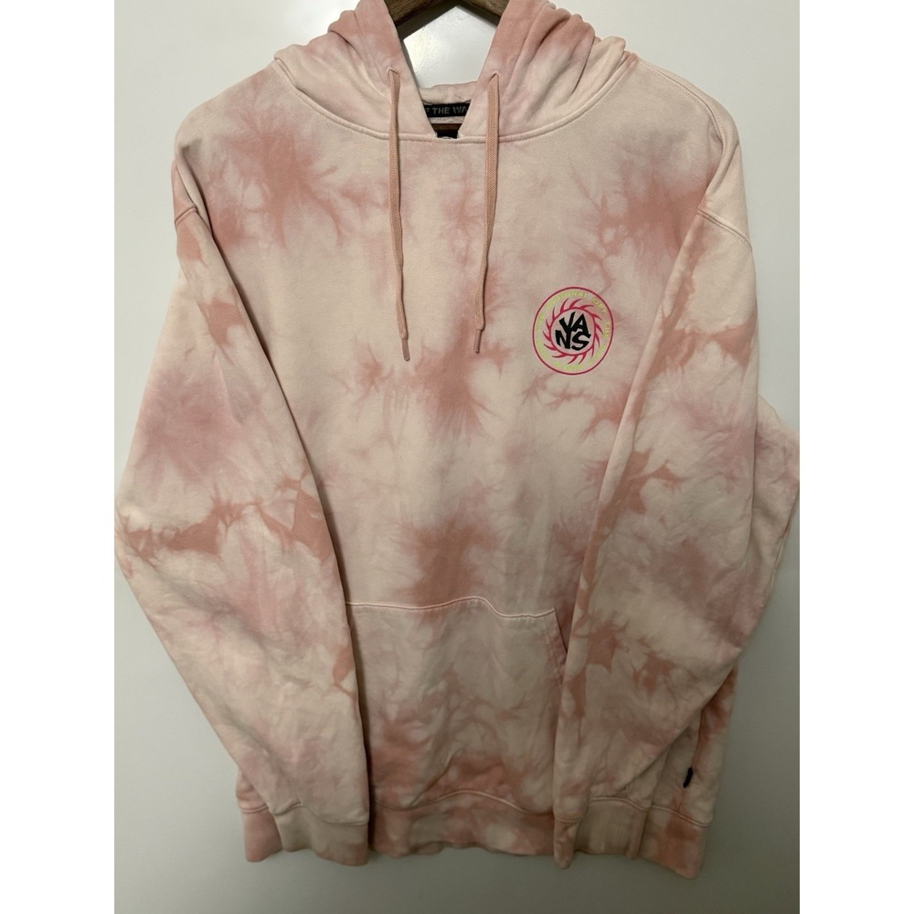 Vans Summer Camp Tie Dye Pullover Hoodie In Mellow Rose. Size Large READ